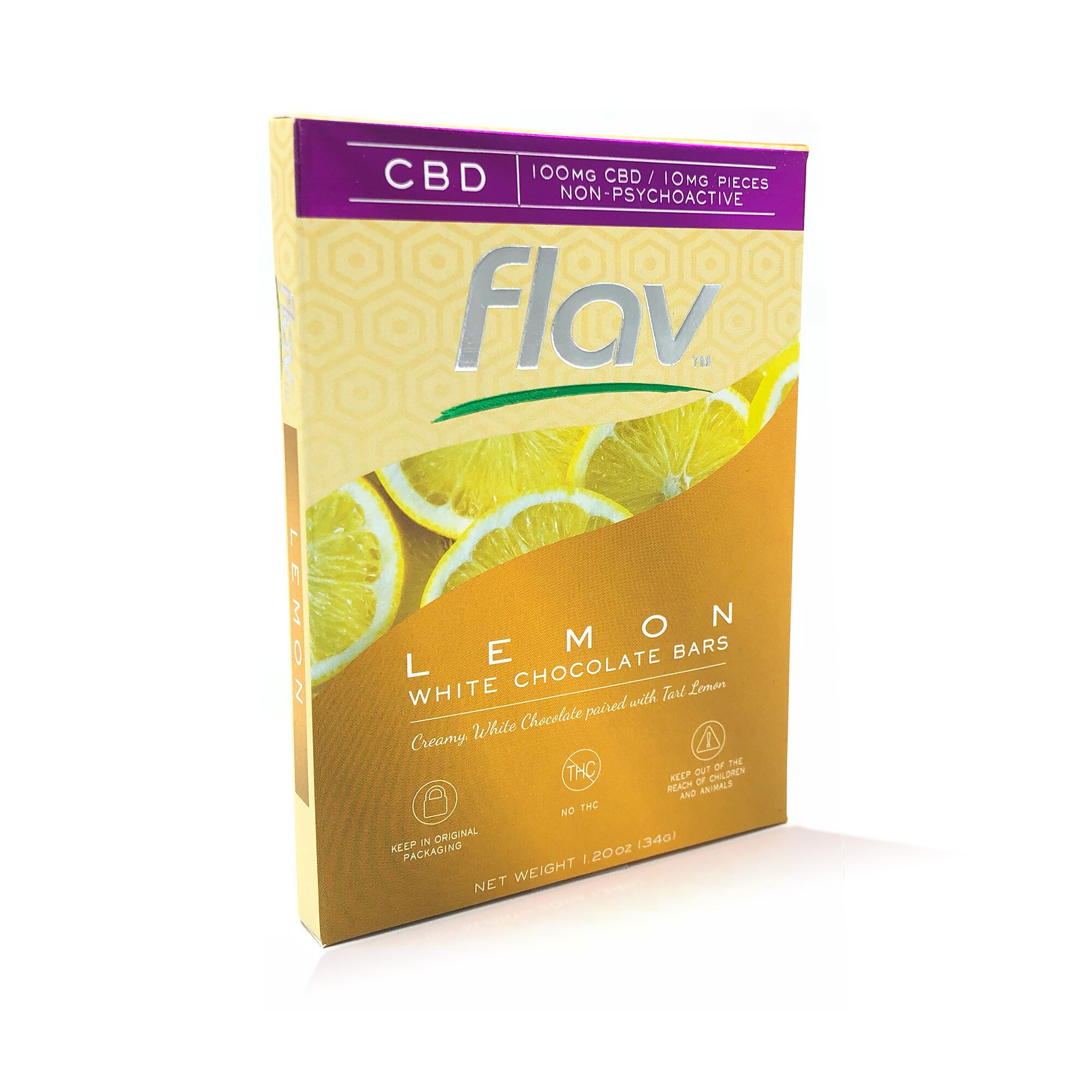 CBD Lemon Chocolate Bars | Flavcbd