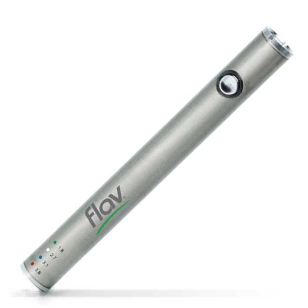 Adjustable Temperature Battery Silver | Flavcbd